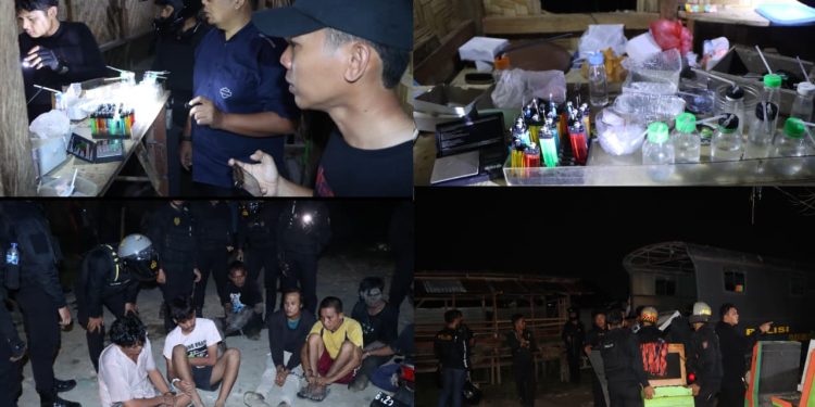Gempur Jermal 15, Polisi Amankan 10 Penyalahguna Narkoba dan 26 Mesin Judi