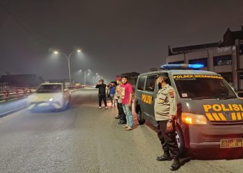 Sisir Titik Rawan Tengah Malam, Polsek Medan Barat Jaga Kamtibmas