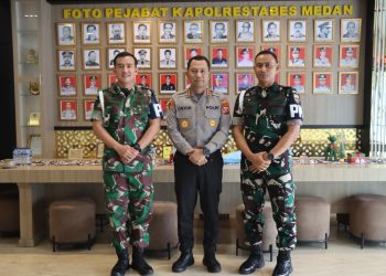 Perkuat Keamanan dan Ketertiban, Polrestabes–Denpom I/5 Medan Sepakat Bersihkan Jermal 15 dari Narkoba