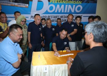Turnamen Domino PWI Sumut Ruang Kebersamaan, Sinergi dan Pesan Positif Kapolrestabes Medan