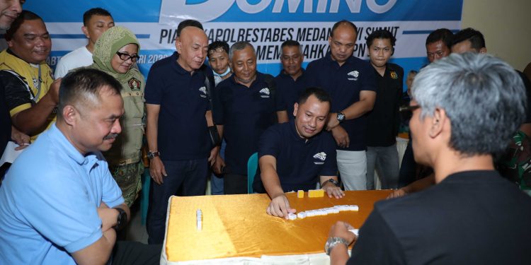 Turnamen Domino PWI Sumut Ruang Kebersamaan, Sinergi dan Pesan Positif Kapolrestabes Medan Turnamen Domino PWI Sumut Ruang Kebersamaan, Sinergi dan Pesan Positif Kapolrestabes Medan