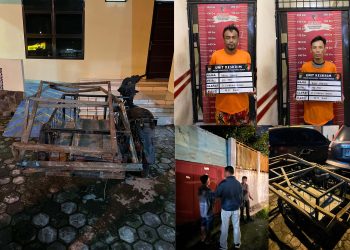 Teriak “Rampok” Untuk Kabur, Dua Pencuri Akhirnya Tak Berkutik Ditangkap Polsek Medan Baru