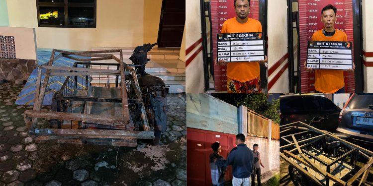 Teriak “Rampok” Untuk Kabur, Dua Pencuri Akhirnya Tak Berkutik Ditangkap Polsek Medan Baru