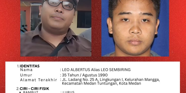 DPO Leo Albertus Sembiring Kasus Penganiayaan di Pancur Batu,Pernah Dipidana Kasus KDRT