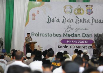 Polrestabes Medan Gelar Buka Puasa Bersama, Bagikan 1.999 Takjil dan Santuni 99 Anak Yatim, Tonjolkan Nilai Parhobas