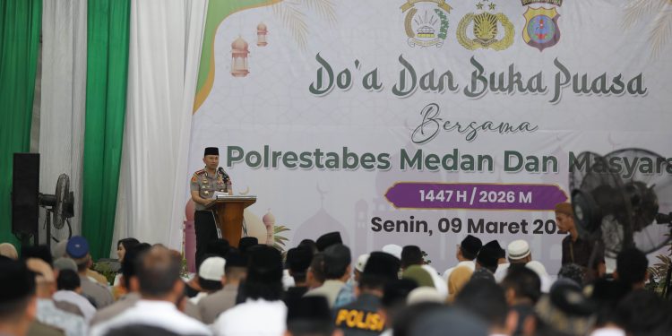 Polrestabes Medan Gelar Buka Puasa Bersama, Bagikan 1.999 Takjil dan Santuni 99 Anak Yatim, Tonjolkan Nilai Parhobas