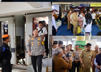 Gubernur Lepas Ribuan Pemudik, Kapolrestabes Medan Cek Kesiapan Pospam dan Jalur Keberangkatan