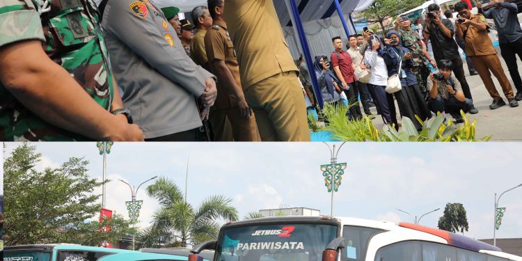 Tradisi Mudik Disemarakkan: 4.000 Warga Diberangkatkan dari Terminal Amplas ke 12 Daerah Tujuan
