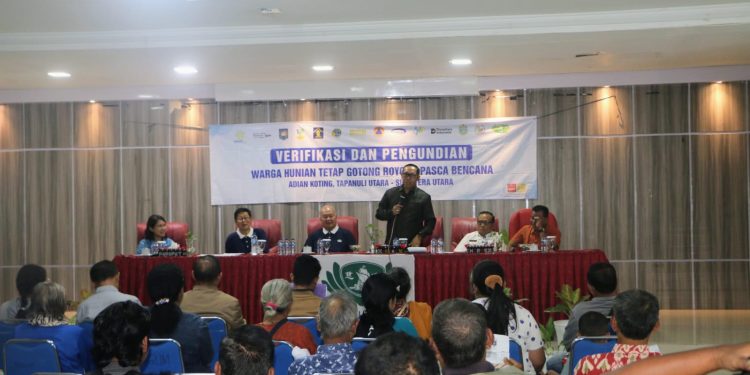 Bupati Taput Pastikan Pembagian 70 Rumah Hunian Tetap Berjalan Adil dan Transparan