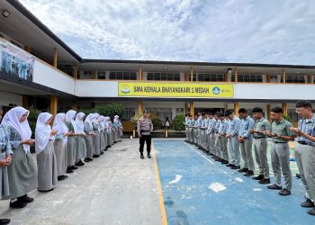 Brimob Sumut Edukasi Pelajar, Tekankan Bahaya Konvoi dan Tawuran Jelang Kelulusan