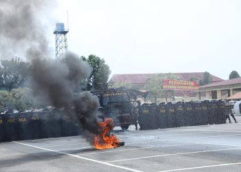 Brimob Sumut Matangkan Strategi Pengamanan Lewat Tactical Floor Game Sispamkota