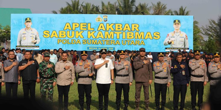 Kapolda Sumut Tekankan Makna “Sabuk Kamtibmas”, Apel Akbar Dihadiri Unsur Forkopimda dan 1.500 Peserta Kapolda Sumut Tekankan Makna “Sabuk Kamtibmas”, Apel Akbar Dihadiri Unsur Forkopimda dan 1.500 Peserta