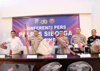 Polres Sibolga Tunjukkan Ketegasan Hukum, Dua Kasus Curat Terungkap dan Enam Tersangka Diamankan