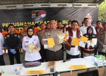 Tak Beri Ruang Narkoba, Polres Batu Bara Bekuk Pengedar dan Musnahkan 1,2 Kg Sabu