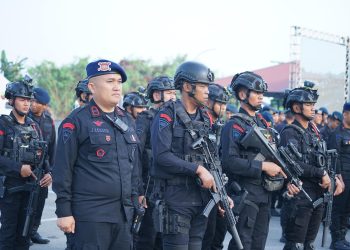 Brimob Sumut Jadi Garda Terdepan! Simulasi Sispamkota Polda Sumut Tunjukkan Kesiapan Total Amankan Medan