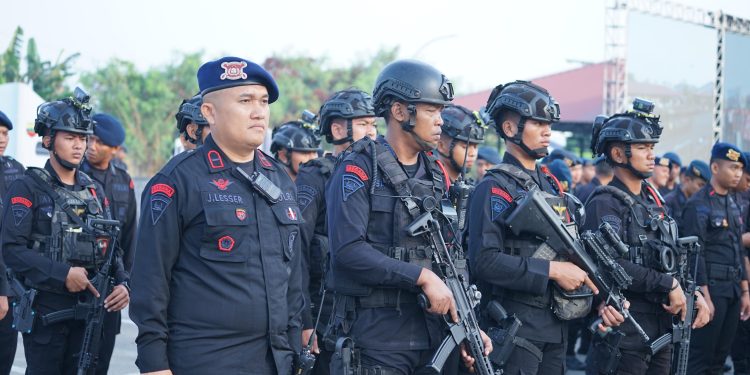Brimob Sumut Jadi Garda Terdepan! Simulasi Sispamkota Polda Sumut Tunjukkan Kesiapan Total Amankan Medan