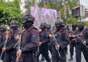 Elegan dan Tangguh, Brimob Polda Sumut Warnai HUT ke-155 Pematangsiantar dengan Profesionalisme dan Sentuhan Humanis
