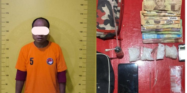 Polres Asahan Bongkar Peredaran Sabu di Kebun Sawit, 43,68 Gram Diamankan