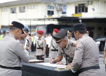 Pisah Sambut PJU Polrestabes Medan, Ini Pesan Kapolrestabes kepada Pejabat Baru