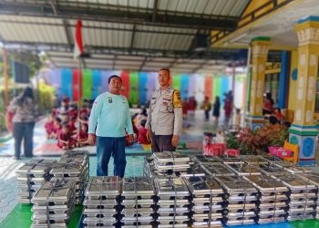 Bhabinkamtibmas Siantar Timur Kawal Distribusi Makanan Bergizi Gratis di TK Nazaret
