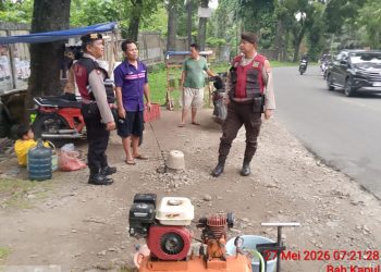 Patroli Pagi dan Pengaturan Lalu Lintas, Sat Samapta Polres Pematangsiantar Jaga Aktivitas Warga Tetap Aman