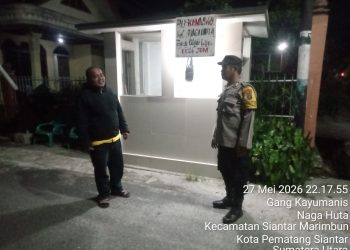 Lewat Program SALING, Bhabinkamtibmas Siantar Marihat Perkuat Sinergi Keamanan Bersama Warga