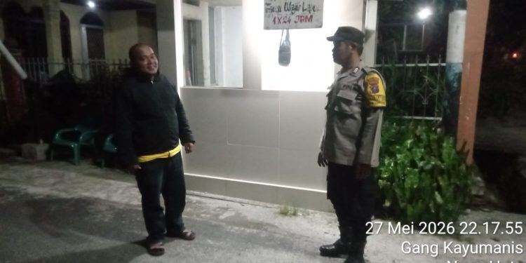 Lewat Program SALING, Bhabinkamtibmas Siantar Marihat Perkuat Sinergi Keamanan Bersama Warga