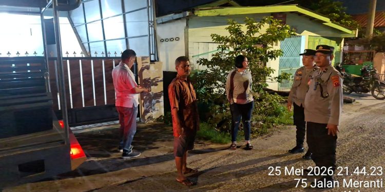 Kapolsek Siantar Utara Pimpin Langsung Patroli Blue Light Patrol, Situasi Malam Tetap Kondusif