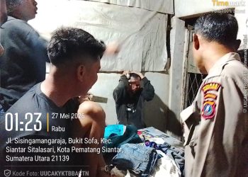 Respon Kilat Laporan CC 110, Polsek Siantar Martoba Amankan Terduga Pelaku Pencurian dari Amukan Massa
