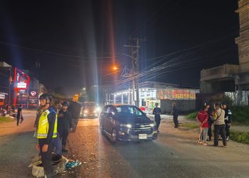Sigap di Tengah Kepanikan Malam, Provos Satbrimob Polda Sumut Amankan Laka Lantas di Medan Tembung