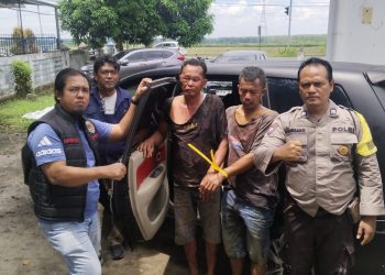 Curi Anak Lembu, Dua Pria Ditangkap Warga Usai Tabrak Pengendara di Simpang Sigagak