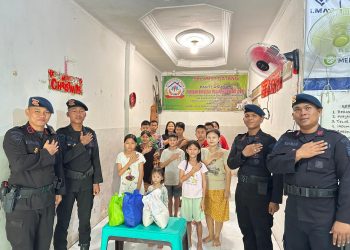 Sentuhan Kepedulian Brimob Sumut Warnai Minggu Kasih, Anak Panti Asuhan Terima Bantuan Sosial