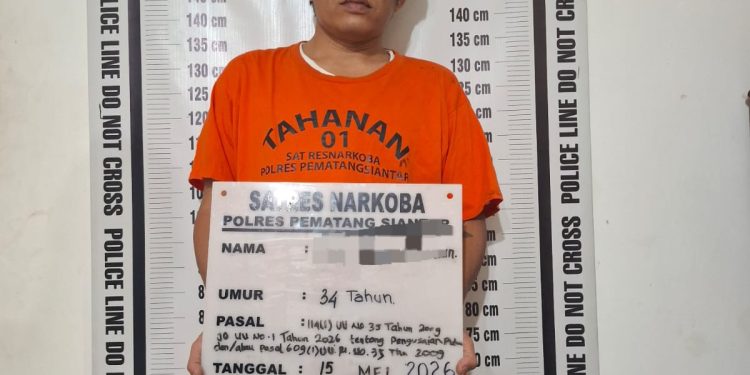 Miliki Dua Paket Sabu, Pria Asal Balikpapan Dibekuk Satresnarkoba Polres Pematangsiantar