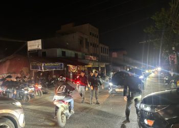 Di Tengah Blackout SUMBAGUT, Brimob Sumut Menjadi Cahaya Penjaga Kota Medan