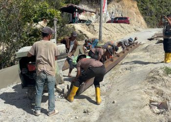 Brimob Polda Sumut Bangun Akses Jembatan Gotting, Wujud Nyata Pengabdian untuk Masyarakat Tapanuli Utara