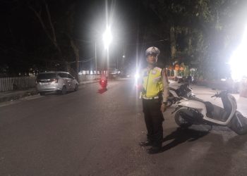 Blue Light Patrol Sat Lantas Polres Pematangsiantar Sisir Titik Rawan, Balap Liar hingga Kejahatan Jalanan Jadi Sasaran