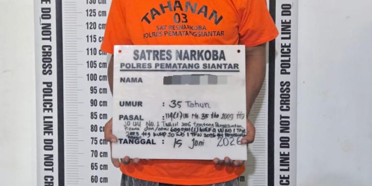 Polres Pematangsiantar Ringkus Residivis Narkotika, 13 Butir Ekstasi Diamankan di Jalan HOS Cokroaminoto