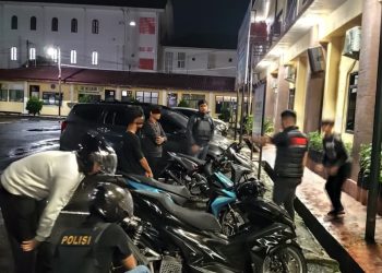 Patroli Tengah Malam, Timsus Dayok Mirah Tertibkan Knalpot Brong dan Jaga Kamtibmas Kota Pematangsiantar