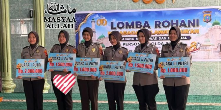 Dua Personel Polres Pematangsiantar Raih Juara MTQ Tingkat Polda Sumut Sambut HUT Bhayangkara ke-80 Dua Personel Polres Pematangsiantar Raih Juara MTQ Tingkat Polda Sumut Sambut HUT Bhayangkara ke-80