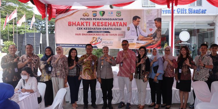 Polres Pematangsiantar Gelar Cek Kesehatan Gratis, 199 Warga Antusias Sambut Bhayangkara ke-80