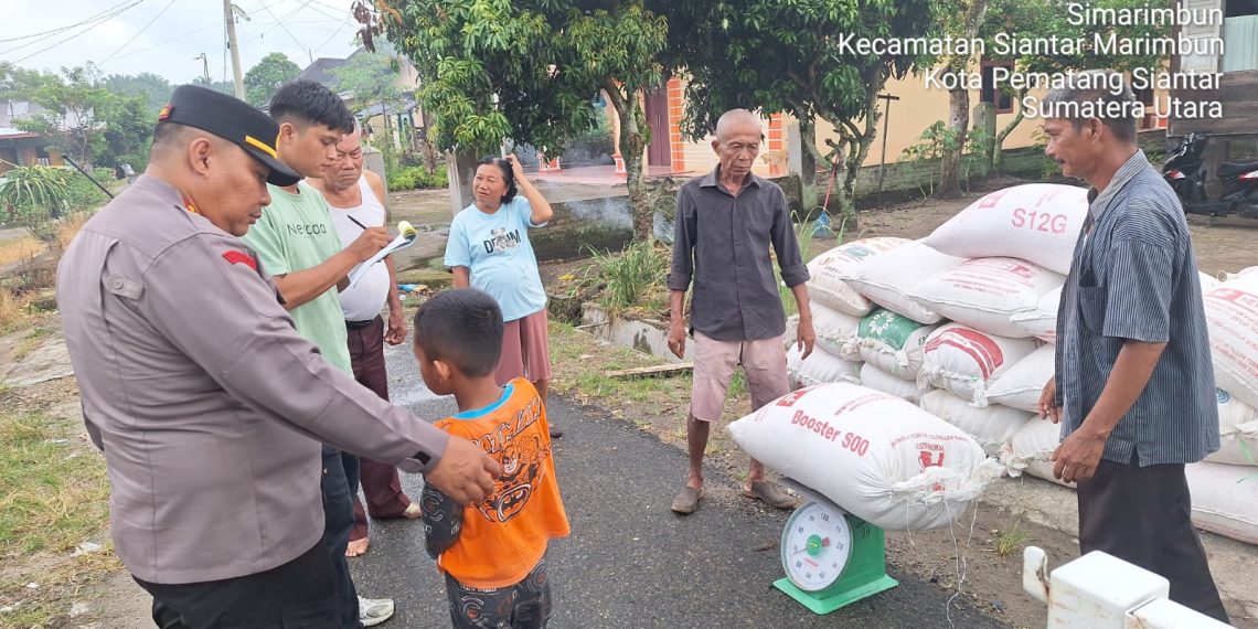 Wujud Nyata Dukung Ketahanan Pangan, Polsek Siantar Marihat Dampingi Penjualan Jagung Petani ke Bulog
