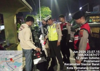 Polres Pematangsiantar Turunkan Tim KRYD Tengah Malam, Balap Liar dan Knalpot Brong Jadi Target Utama