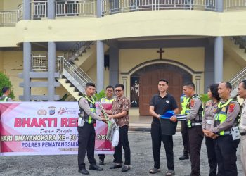 Satlantas Polres Pematangsiantar Gelar Bhakti Religi di Gereja dan Masjid, Perkuat Toleransi Jelang HUT Bhayangkara ke-80
