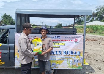 Gerakan Pangan Murah Polsek Siantar Marihat Disambut Antusiasme Tinggi Warga