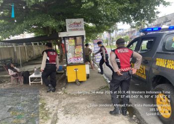 Patroli R4 dan Pengaturan Lalu Lintas, Sat Samapta Polres Pematangsiantar Perkuat Keamanan Kota