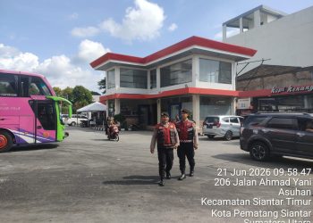 Samapta Polres Pematangsiantar Patroli dan Monitoring Distribusi BBM di Sejumlah SPBU