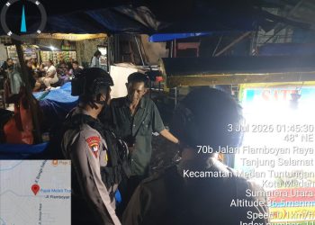Patroli Hingga Dini Hari, Brimob Polda Sumut Perketat Pengamanan Kota Medan untuk Cegah Geng Motor dan Kejahatan Jalanan