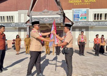 ‎Bupati Tapanuli Utara Lepas Kontingen Pramuka Menuju Jambore Daerah Sumatera Utara 2026