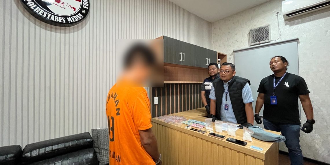 Pasok Sabu ke Kawasan Rawan Narkoba, Residivis Diciduk Satresnarkoba Polrestabes Medan Pasok Sabu ke Kawasan Rawan Narkoba, Residivis Diciduk Satresnarkoba Polrestabes Medan