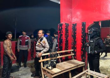 30 Personel Brimob Turun ke Belawan, Patroli Skala Besar Jaga Keamanan hingga Dini Hari